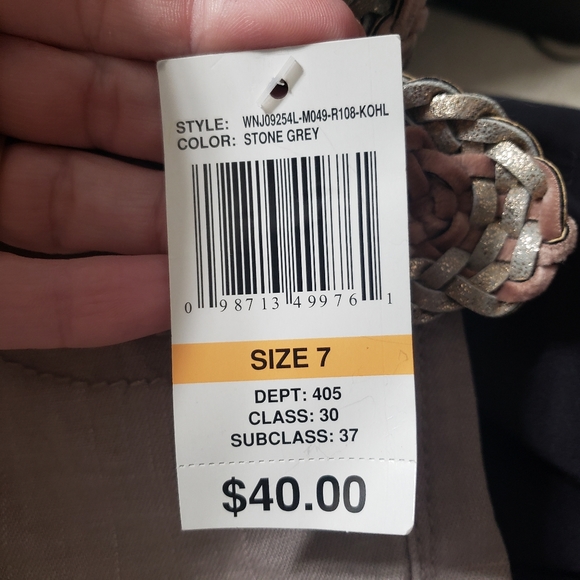 NWT Wallflower Sz 7 Shorty Shorts Stone Grey - Picture 7 of 11